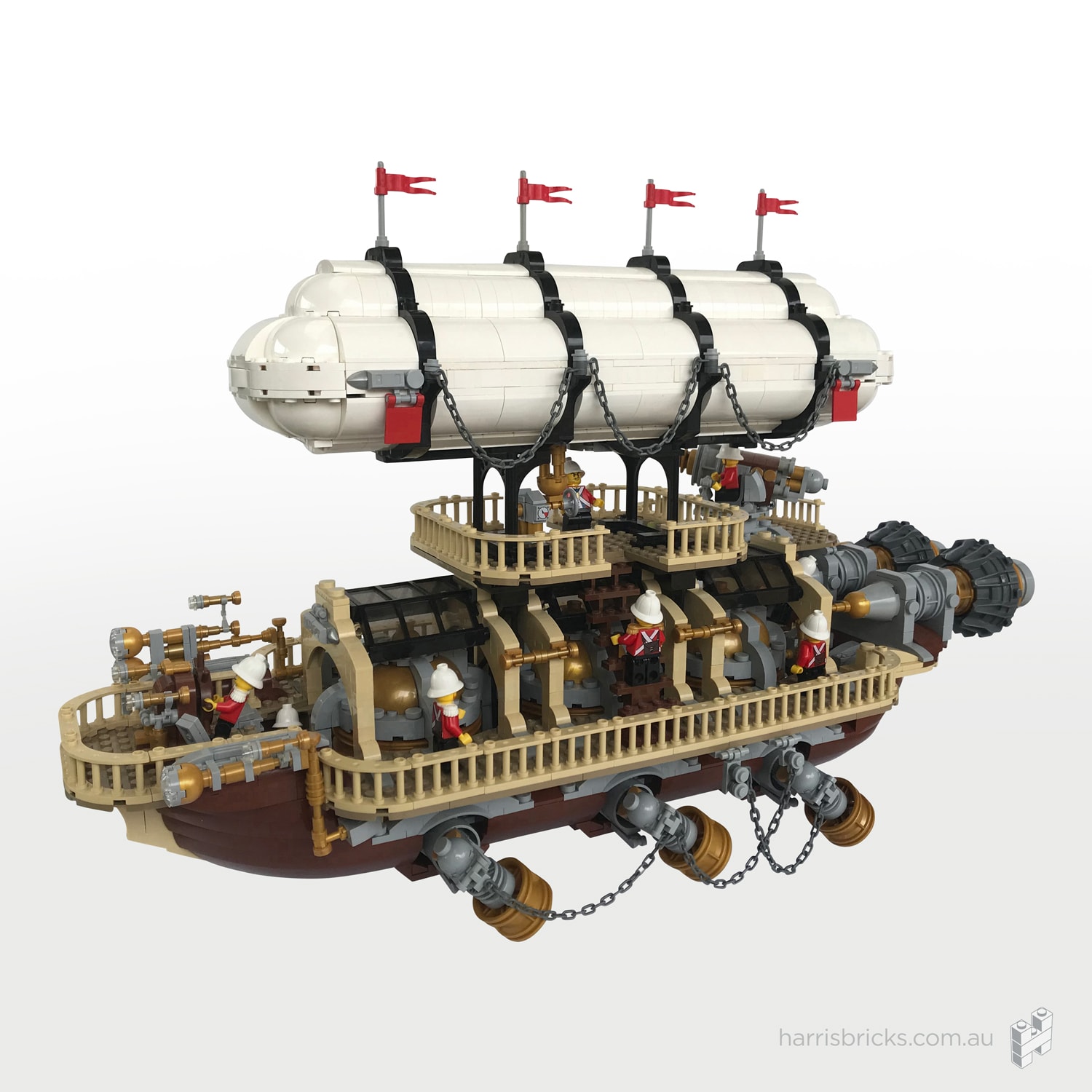 Imperial-Airship-Bricktania-Harris-Bricks-001 LEGO Steampunk Ship Imperial Airship Bricktania