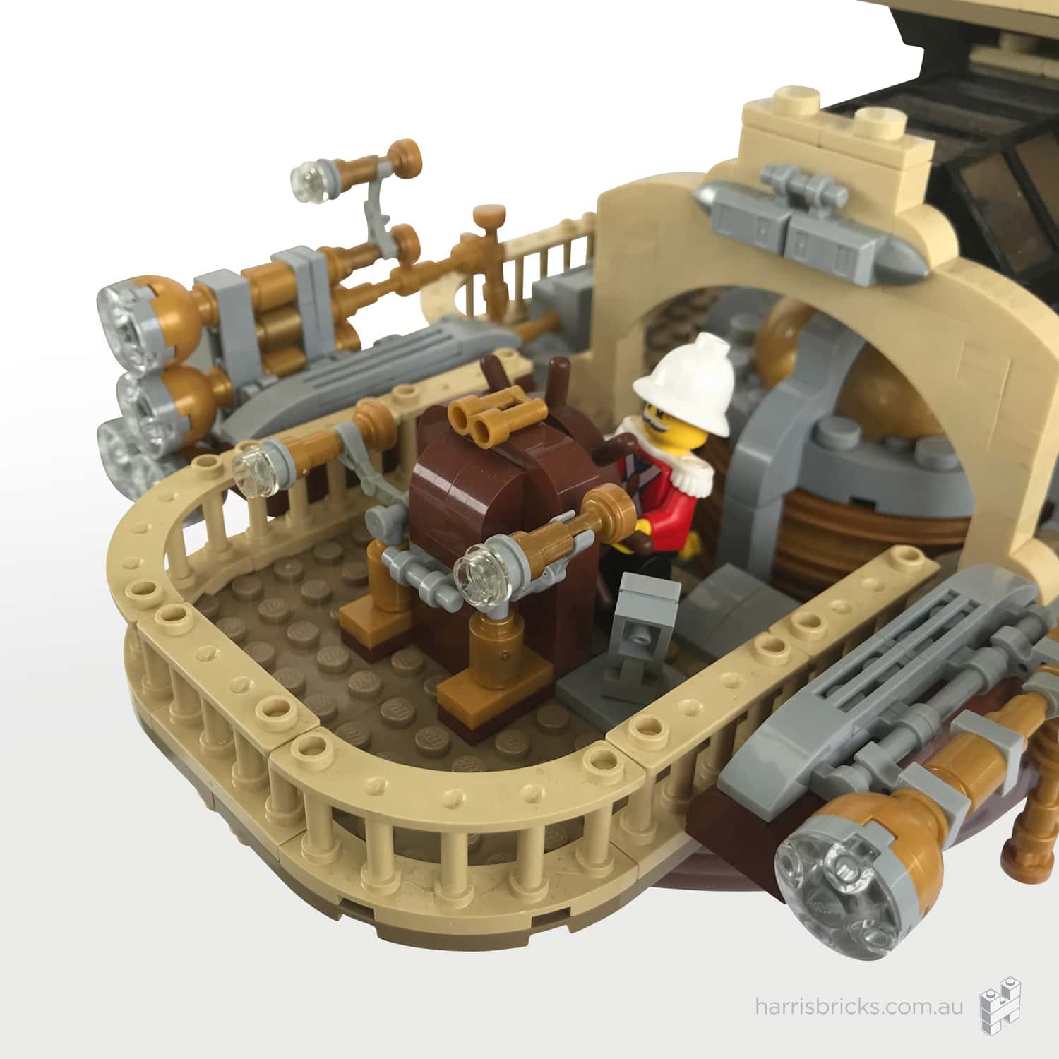 Imperial-Airship-Bricktania-Harris-Bricks-005 LEGO Steampunk Ship Imperial Airship Bricktania