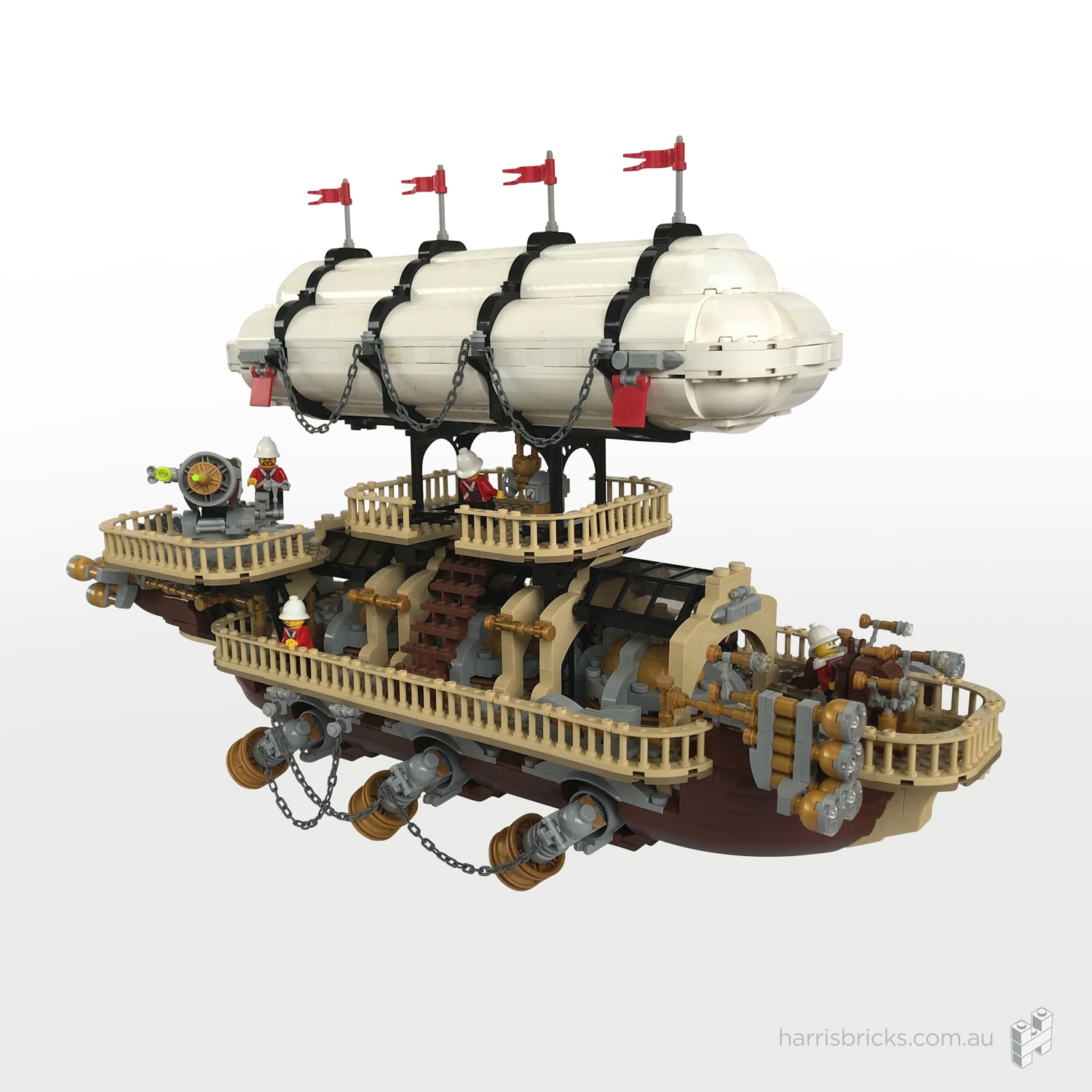 Imperial-Airship-Bricktania-Harris-Bricks-008 LEGO Steampunk Ship Imperial Airship Bricktania